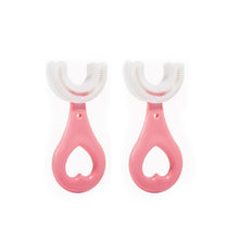 Lade das Bild in den Galerie-Viewer, Baby Zahnbürste/Beißring U-Form aus Silikon