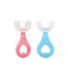 Lade das Bild in den Galerie-Viewer, Baby Zahnbürste/Beißring U-Form aus Silikon