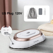 Lade das Bild in den Galerie-Viewer, Handheld Mini Electric Dry Iron 120V/220V Dual-voltage 30S Heat Non-steam Garment Irons for Clothes Portable Lightweight Travel
