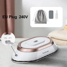 Lade das Bild in den Galerie-Viewer, Handheld Mini Electric Dry Iron 120V/220V Dual-voltage 30S Heat Non-steam Garment Irons for Clothes Portable Lightweight Travel
